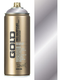 Montana Gold Spray Paint 400ml - Silver Chrome M1000