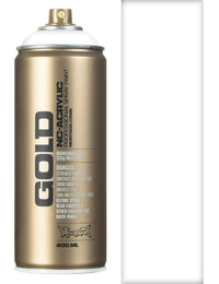 Montana Gold Spray Paint 400ml - Shock White Pure S9120