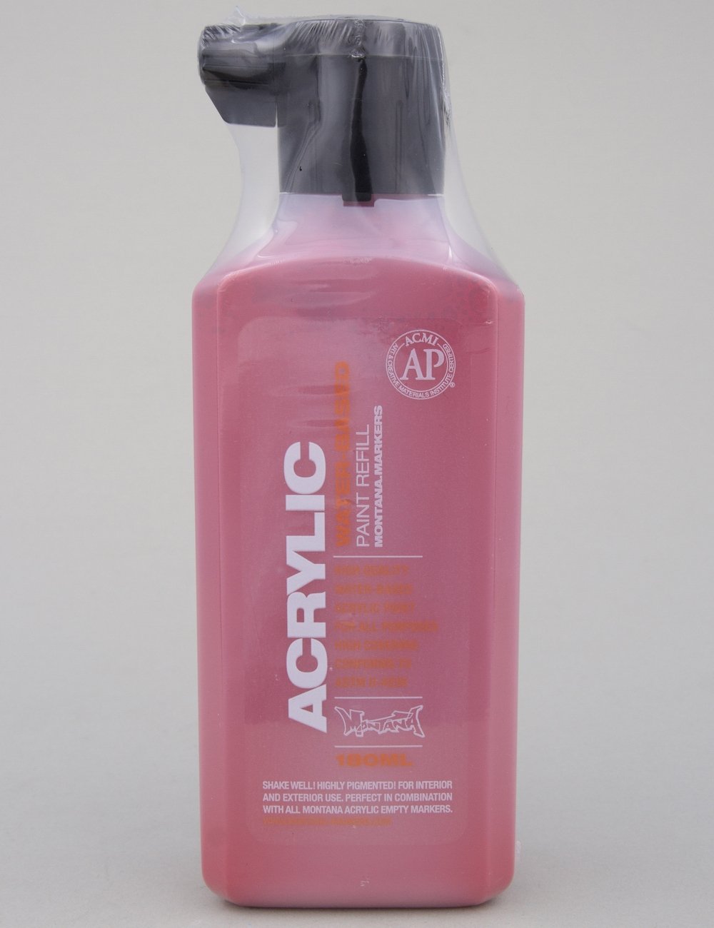Acrylic paint refill bottle, Royal Red, front label