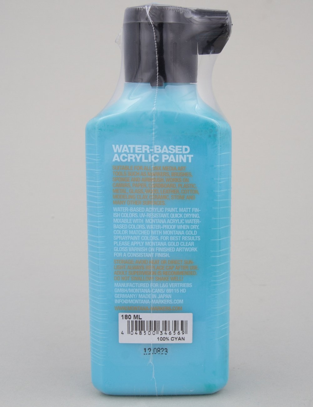 Acrylic Paint Refill 180ml - 100% Cyan P2000