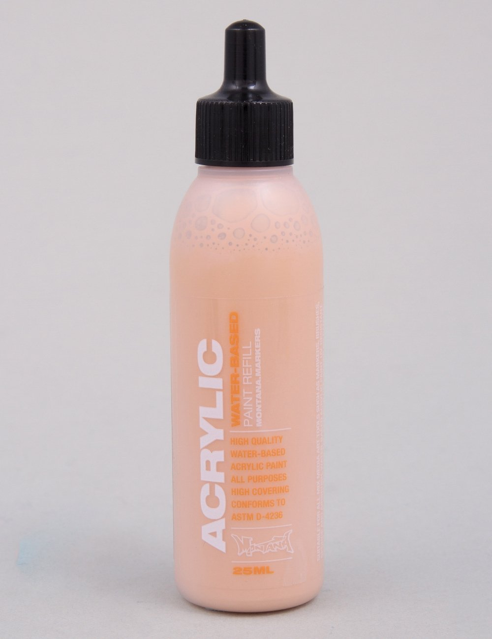 Acrylic paint refill bottle, 25ml, peach Make Up G1430 with dropper cap