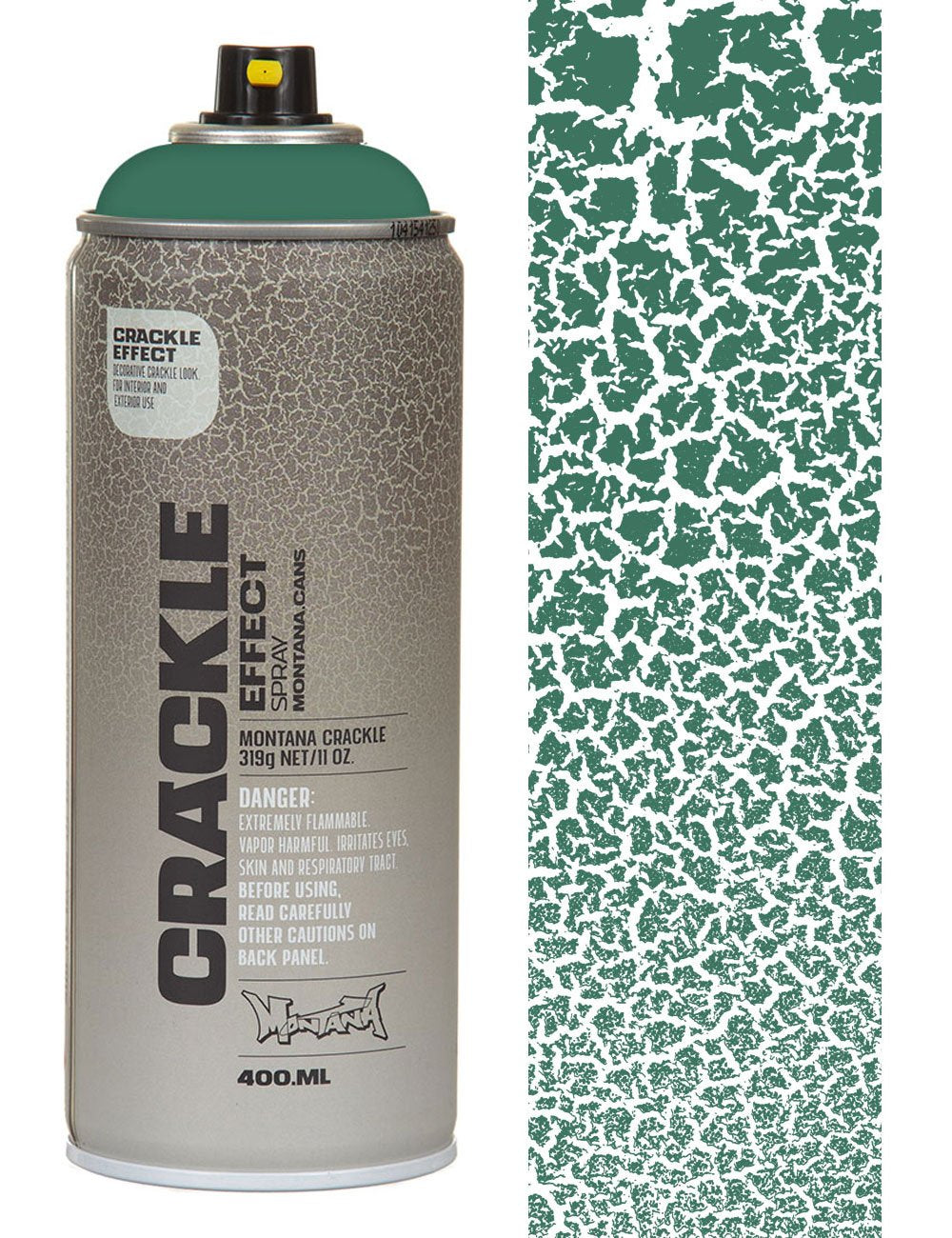 Montana Crackle Effect Spray Paint 400ml - Patina Green EC6000