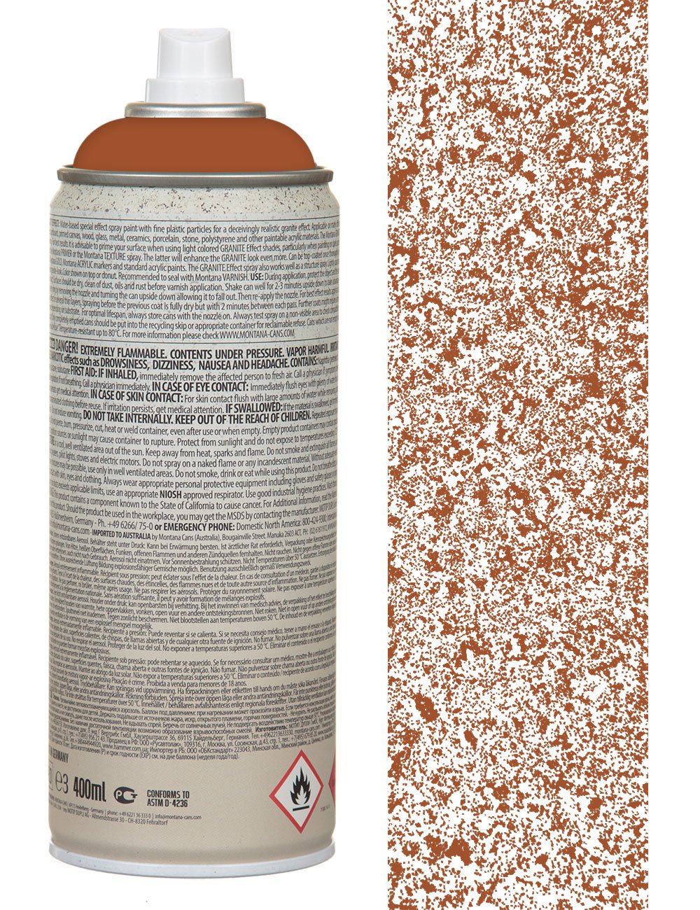 Granite Effect Spray Paint 400ml - Brown EG8000