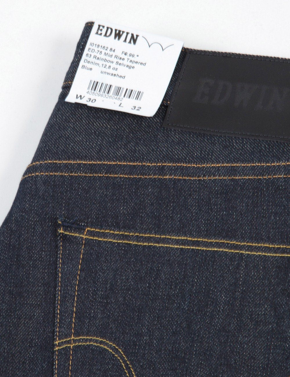 ED-75 Relaxed Tapered 63 Rainbow Selvedge Denim - Unwashed
