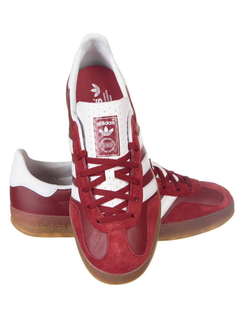 Adidas Originals Gazelle Indoor Shoes - Rust Red - Footwear from Fat ...