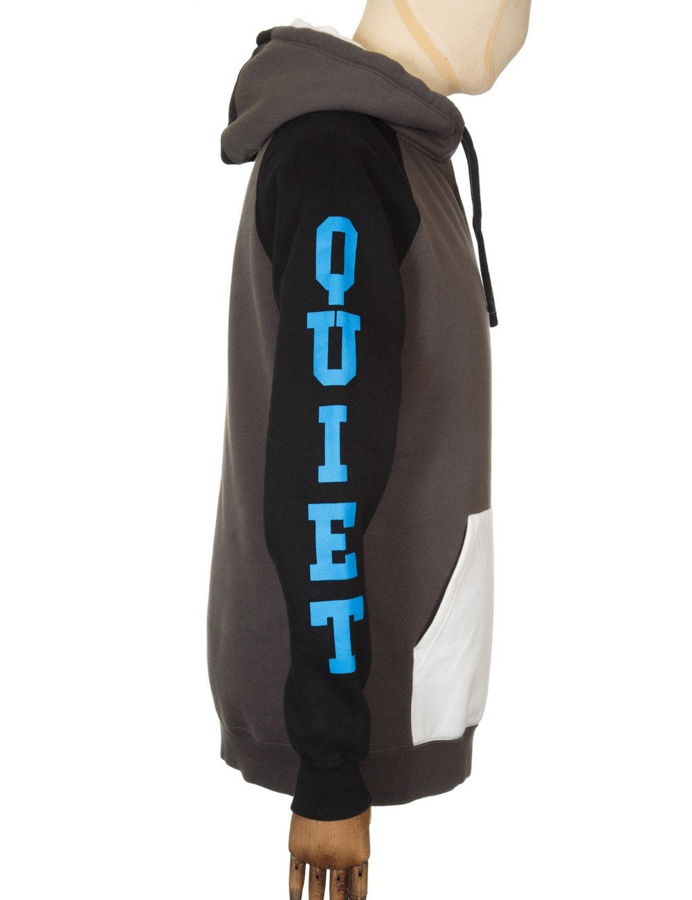 Climber Hooded Sweat - Charcoal/White