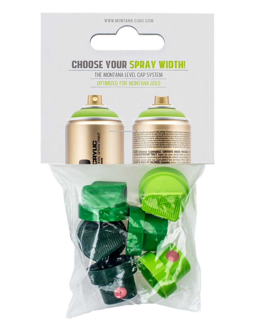 Spray Paint Caps - Level 1-6 Cap Set (6 Pack)