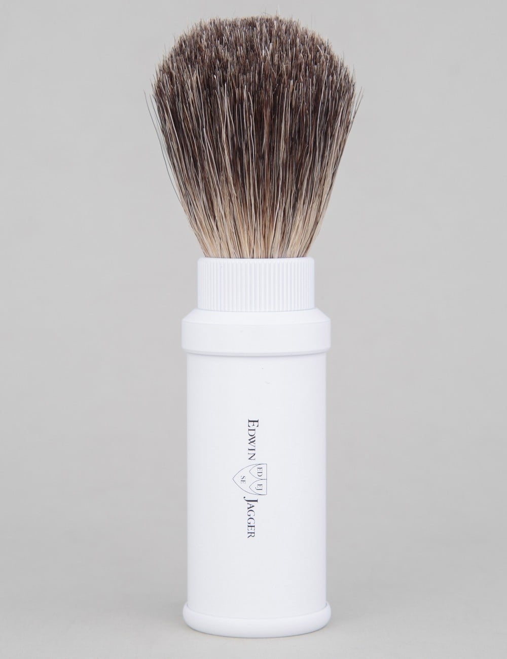 Travel Shaving Brush (Pure Badger) - White