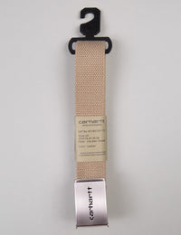Carhartt WIP Clip Belt Chrome - Leather