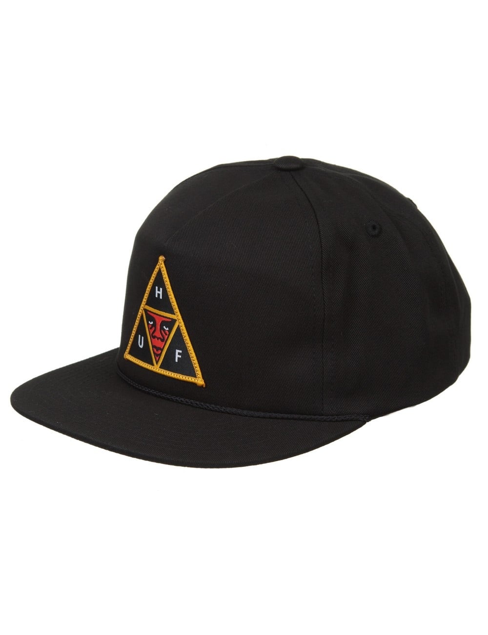 x Huf Icon Face Snapback Hat - Black