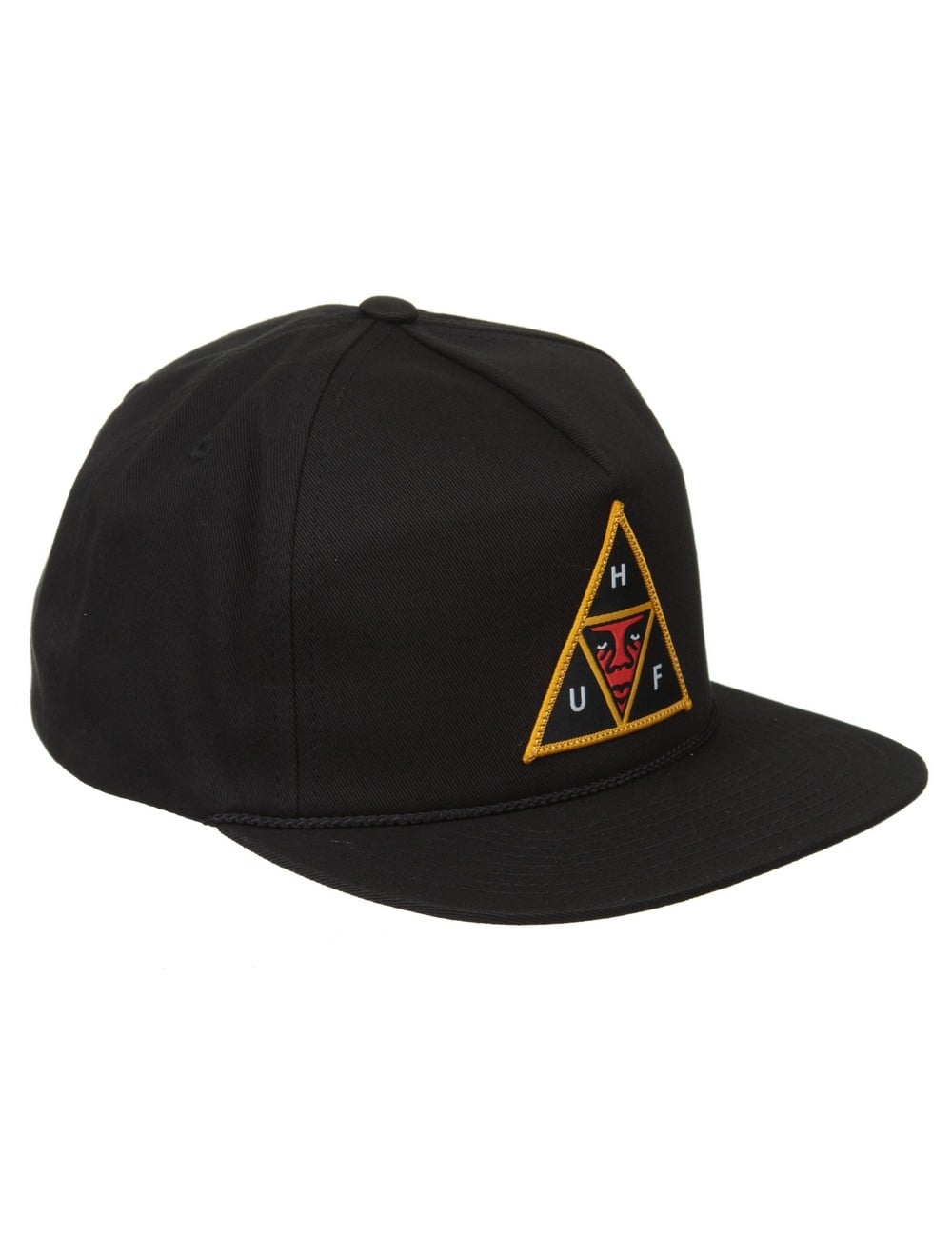 x Huf Icon Face Snapback Hat - Black
