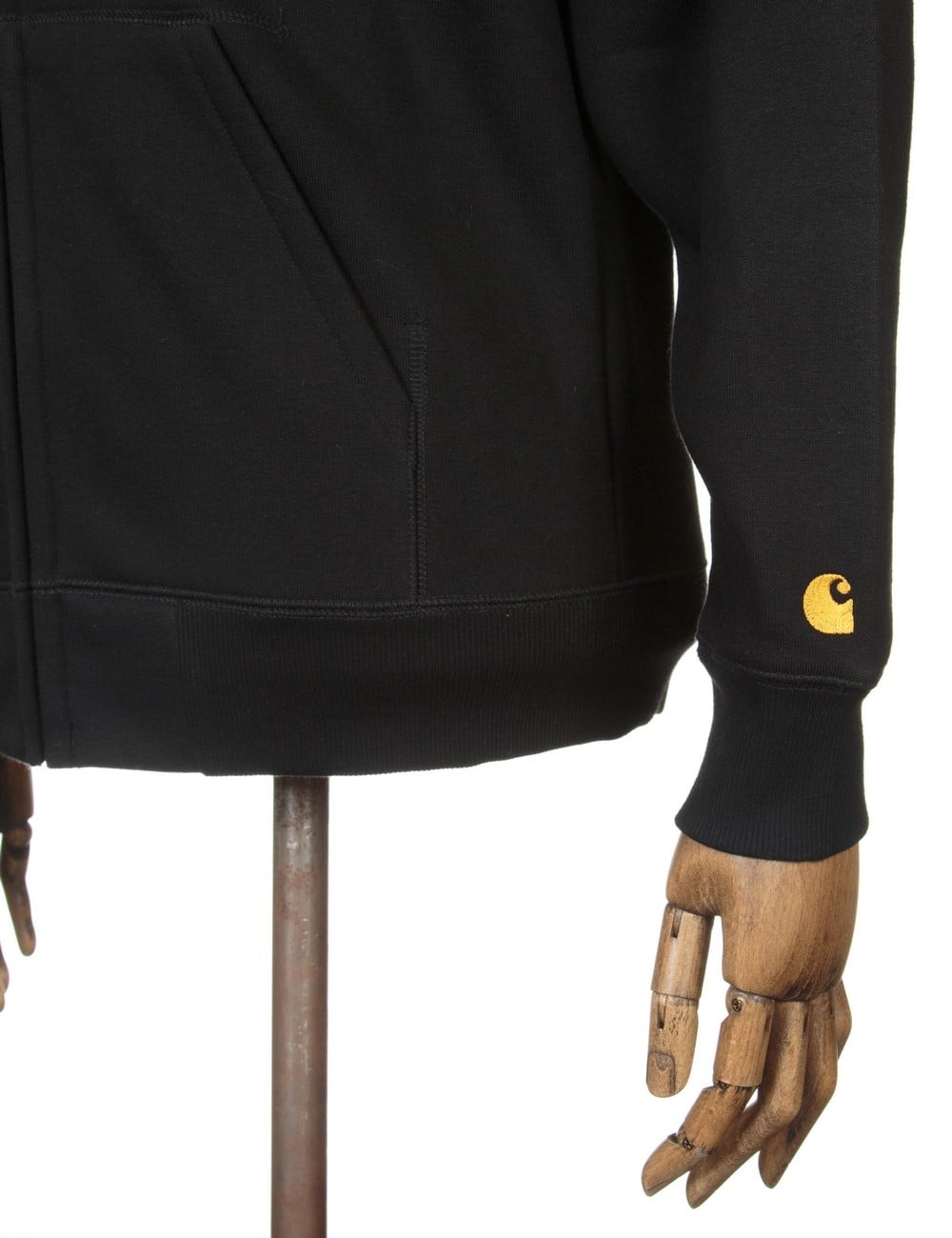 Carhartt WIP Chase Hooded Jacket - Black/Gold