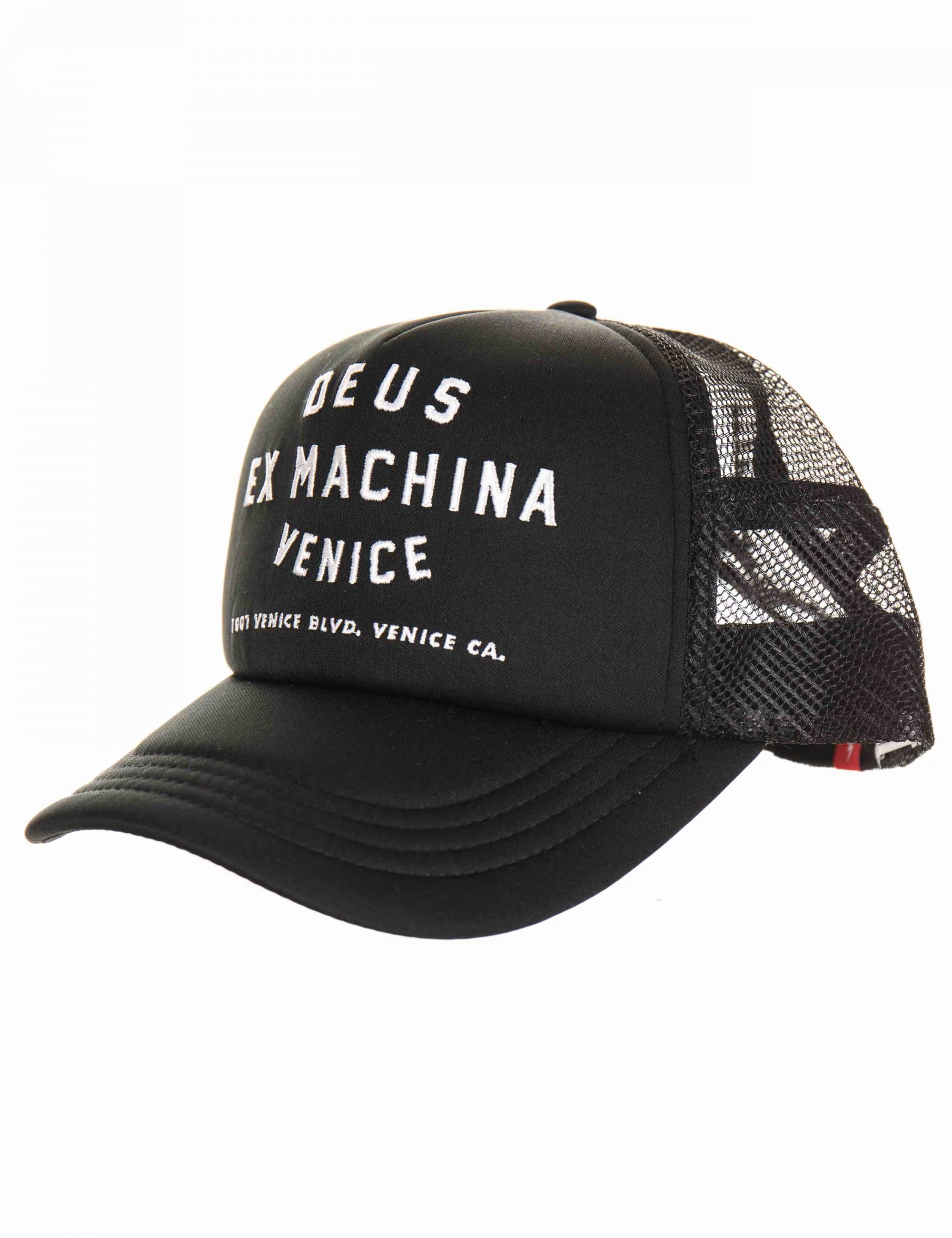 Venice Address Trucker Hat - Black