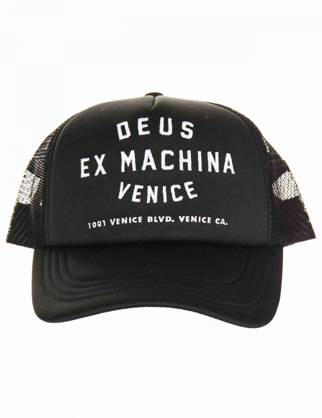 Venice Address Trucker Hat - Black