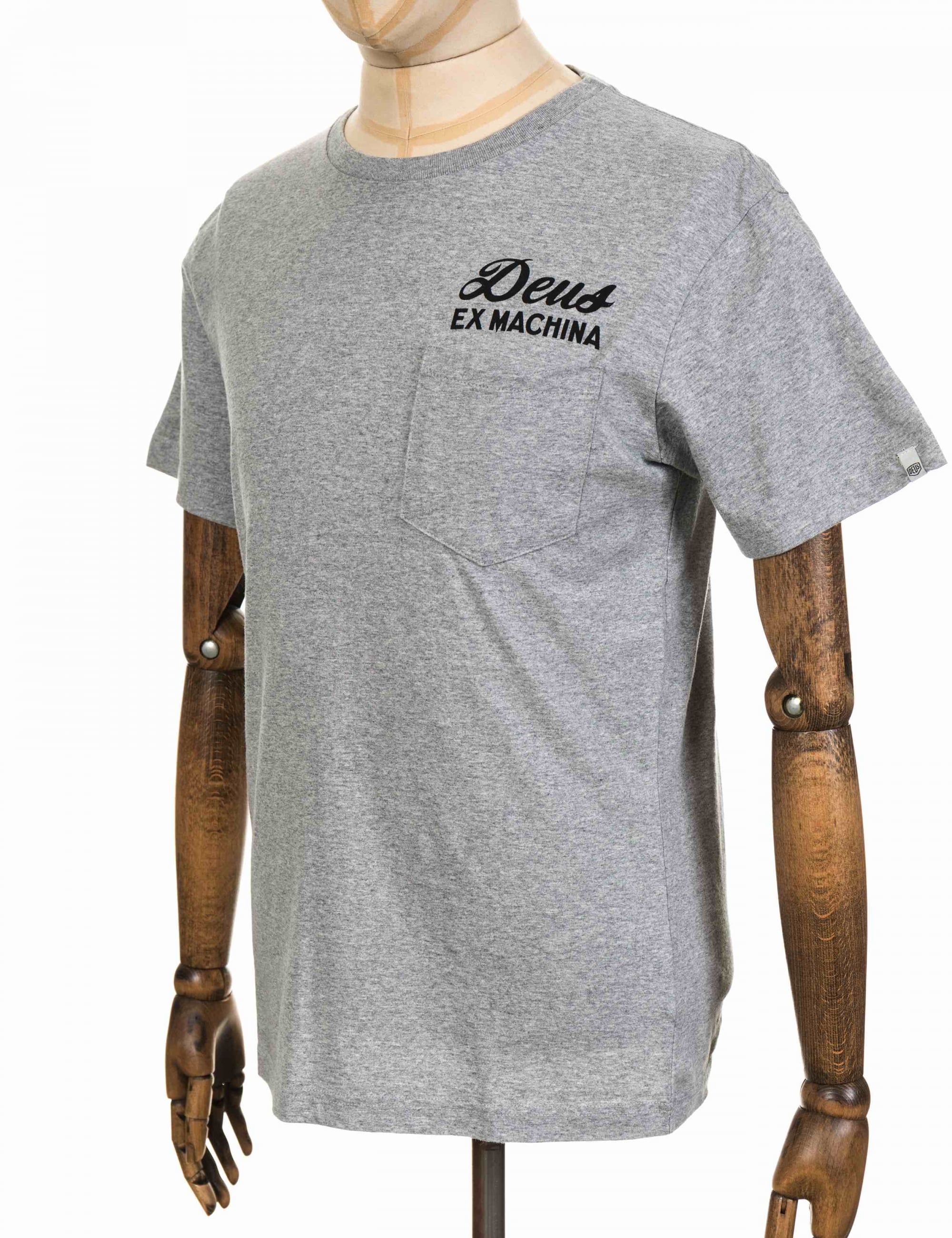 Camperdown Address Pocket T-Shirt - Grey Heather