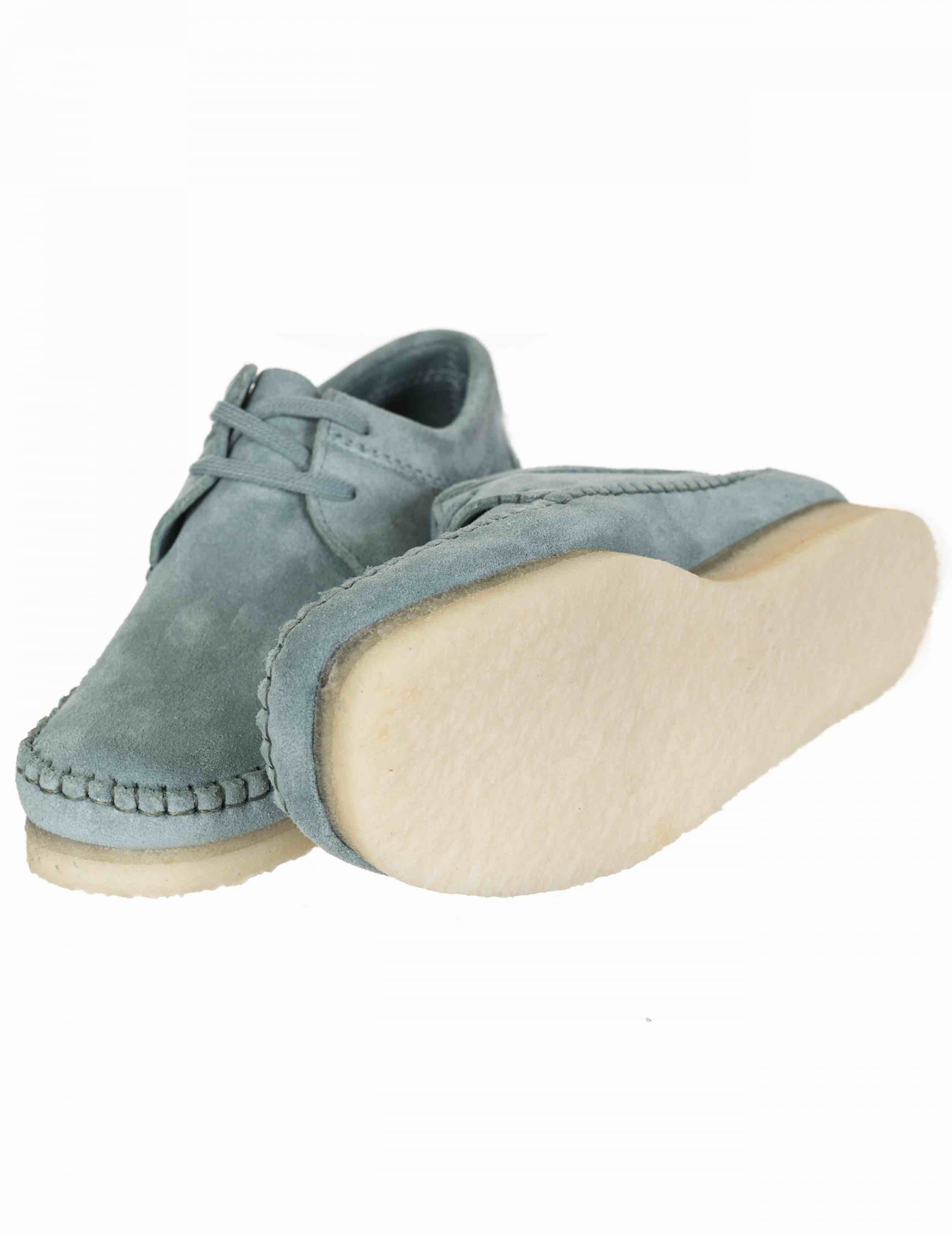Weaver Shoes - Blue/Grey Suede