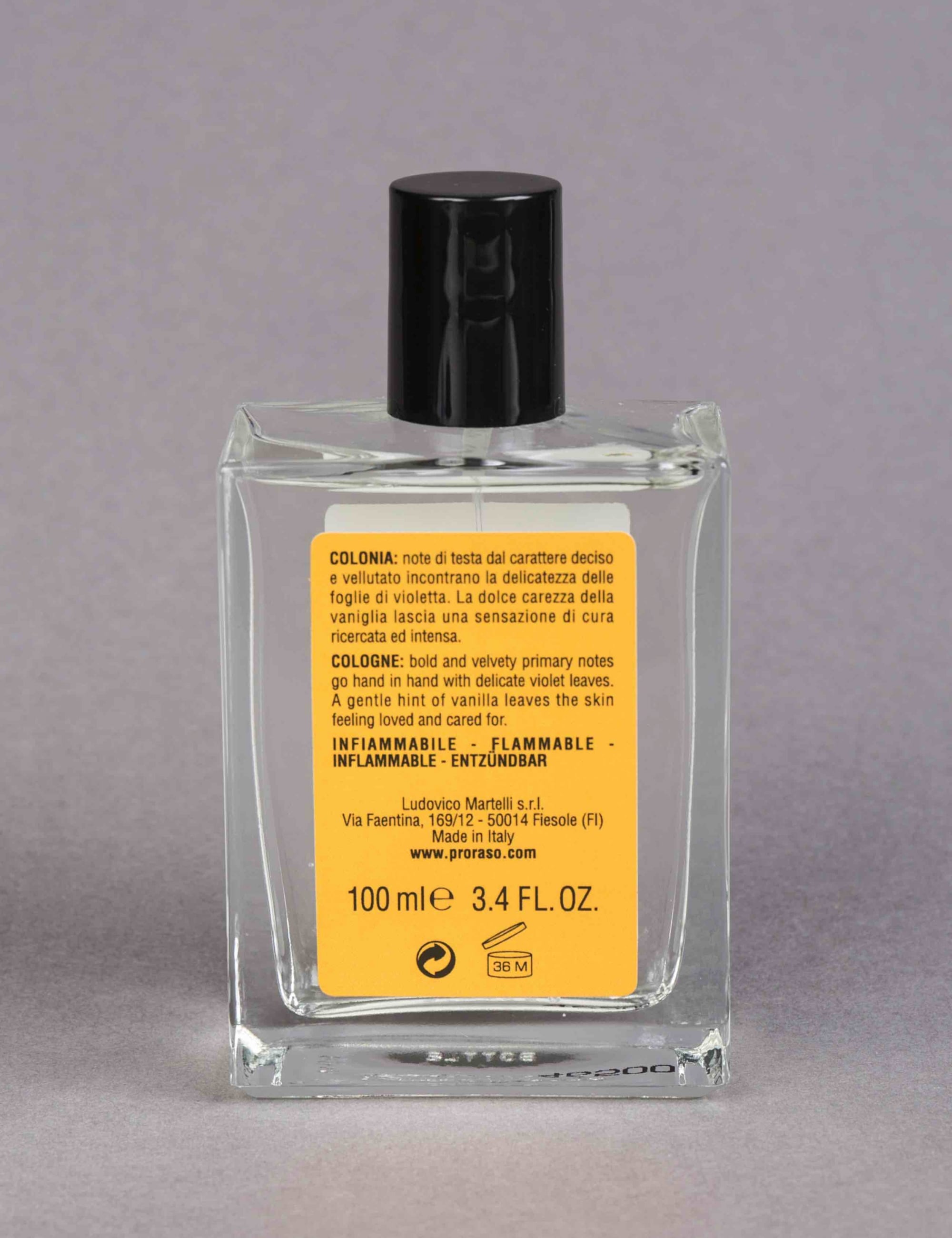 Proraso Eau de Cologne (100ml) - Wood and Spice