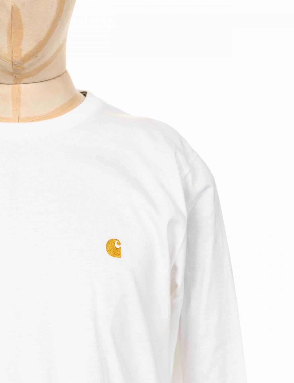 Chase Long Sleeve T-Shirt - White/Gold