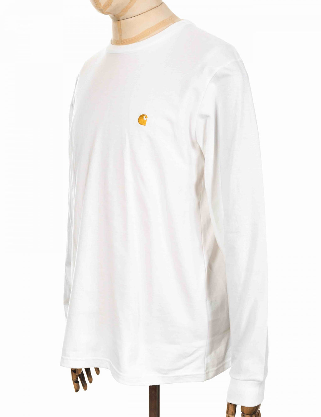 Chase Long Sleeve T-Shirt - White/Gold