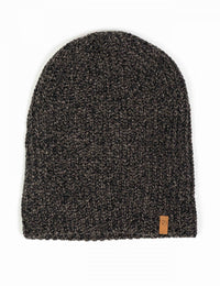Ovik Melange Beanie Hat - Black