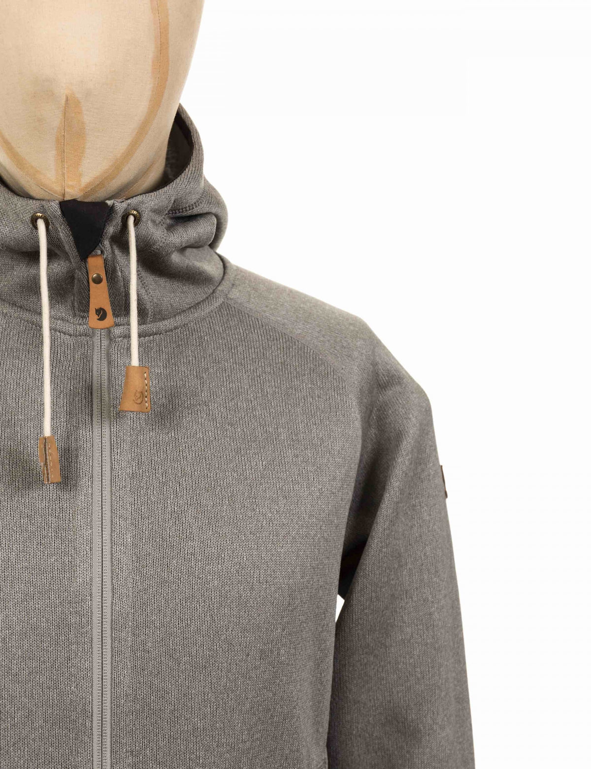 Fjallraven Ovik Fleece Zip Hooded Sweat - Fog - Clothing from Fat ...