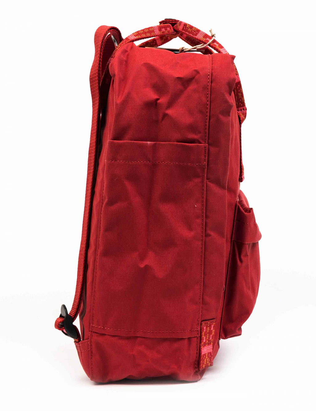 Kanken Classic Backpack - Deep Red/Folk Pattern