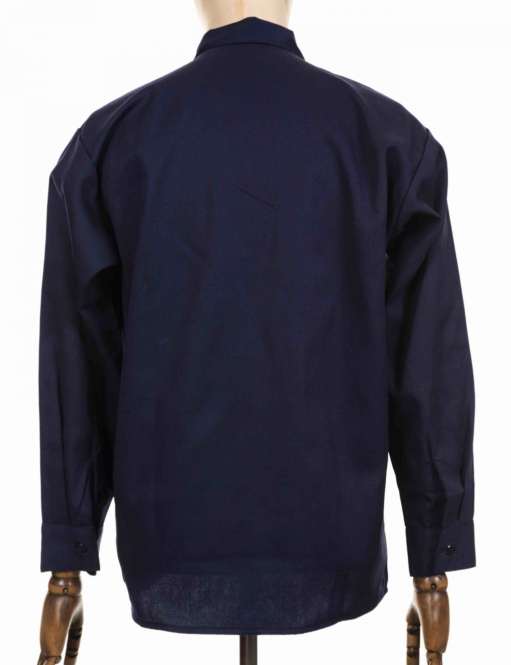 Half Zip Long Sleeve Work Shirt - Navy