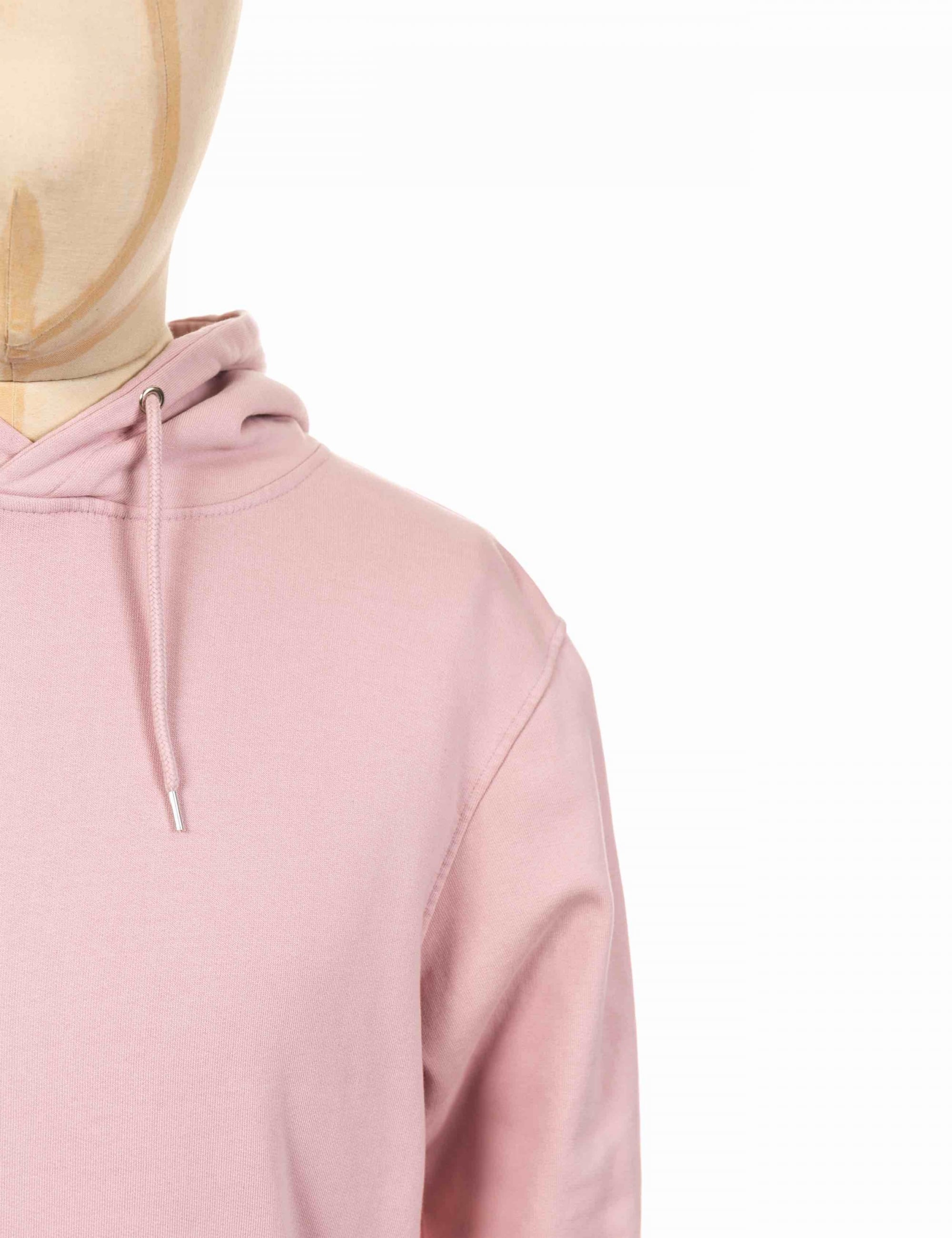 Organic Hooded Sweat - Faded Pink