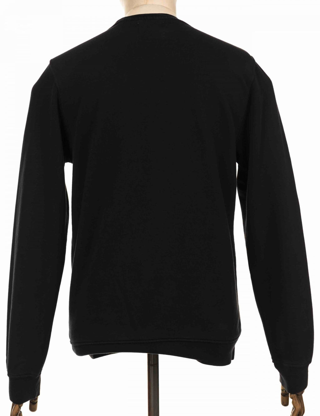 Organic Crew Sweat - Deep Black