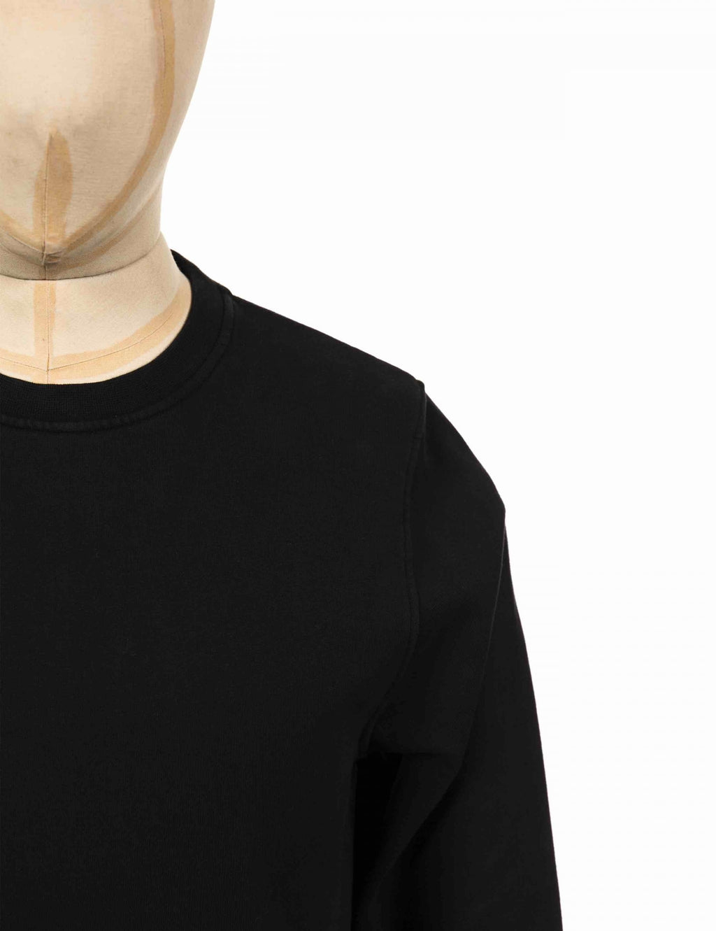 Organic Crew Sweat - Deep Black