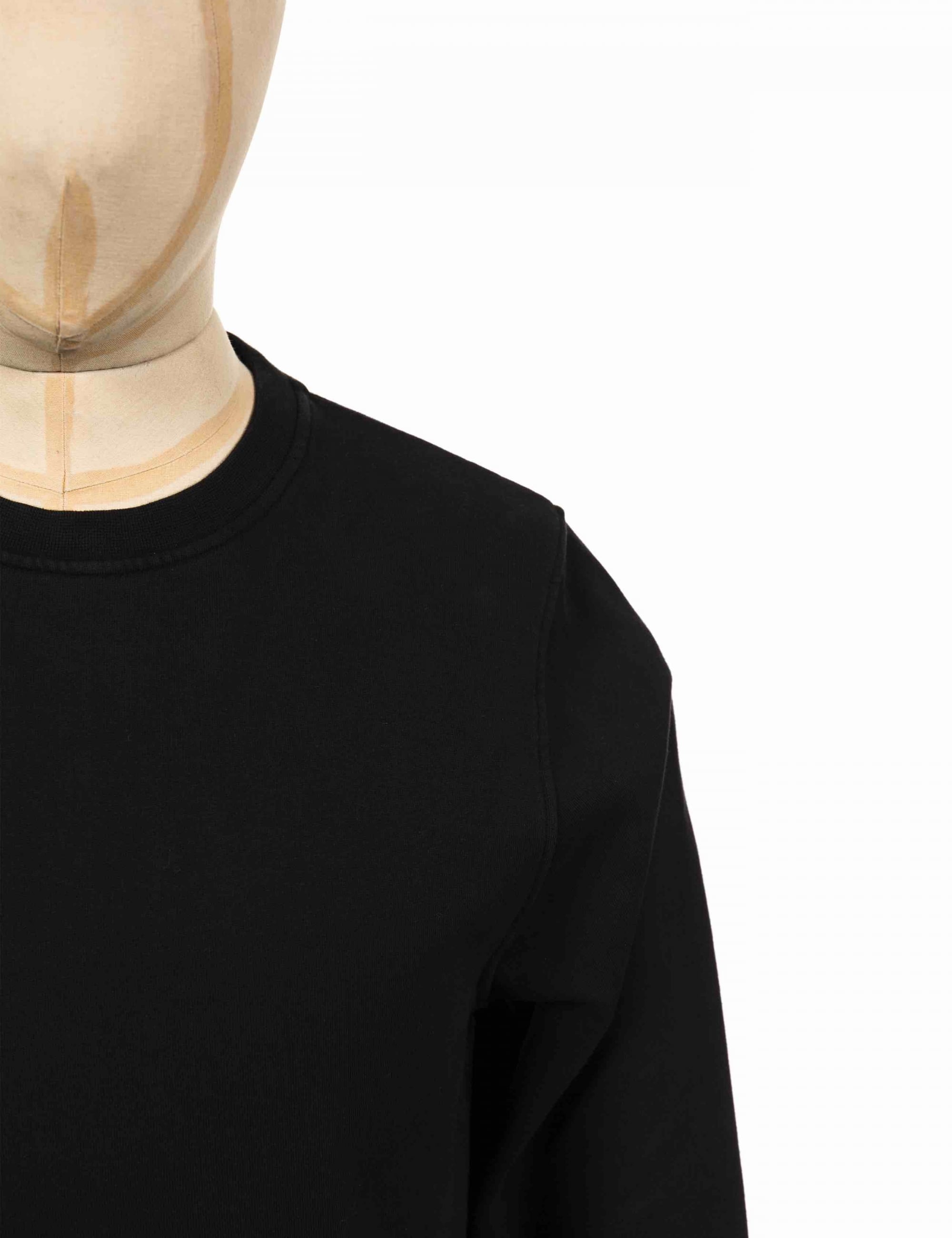 Organic Crew Sweat - Deep Black