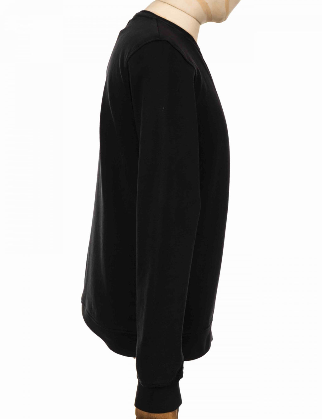 Organic Crew Sweat - Deep Black