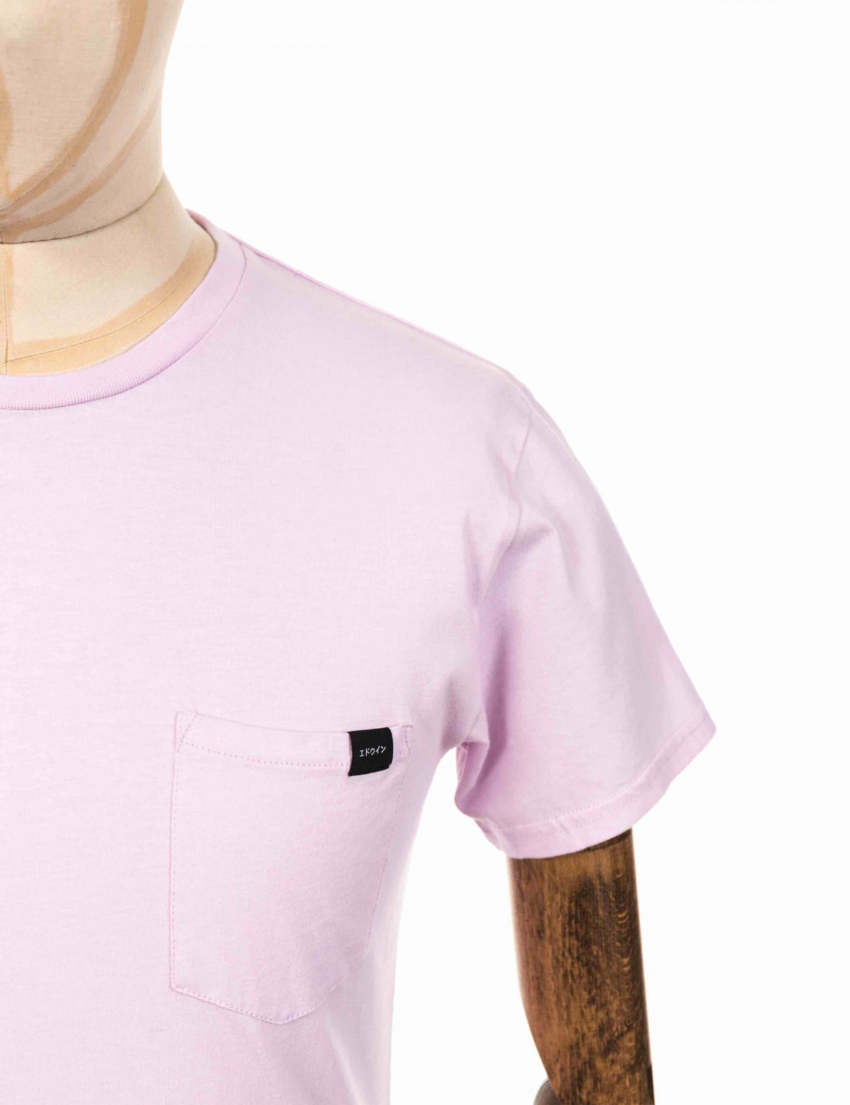 Edwin Jeans Pocket T-Shirt - Pink - Clothing from Fat Buddha Store UK