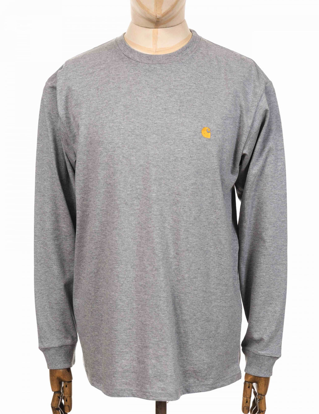 Chase Long Sleeve T-Shirt - Grey Heather/Gold