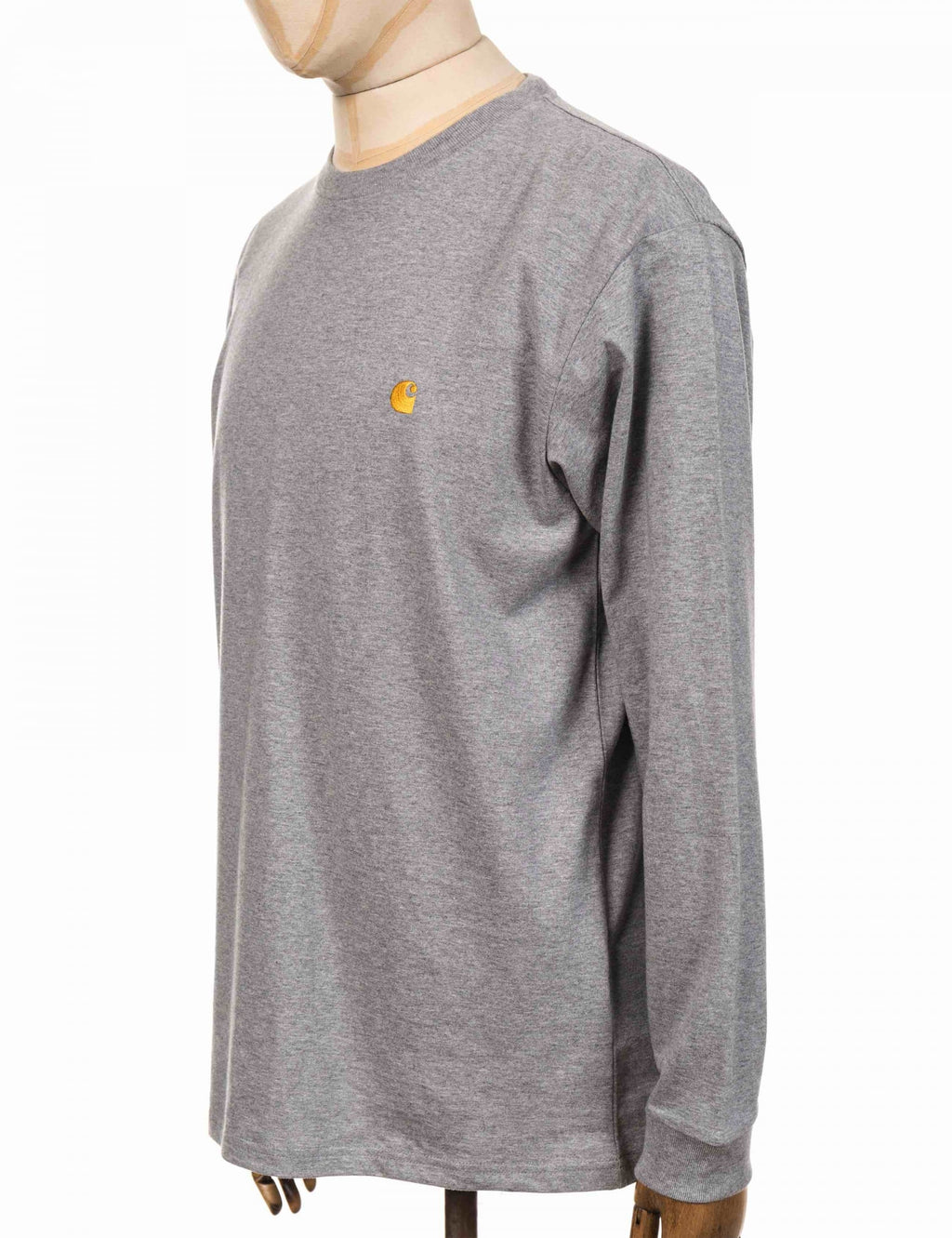 Chase Long Sleeve T-Shirt - Grey Heather/Gold