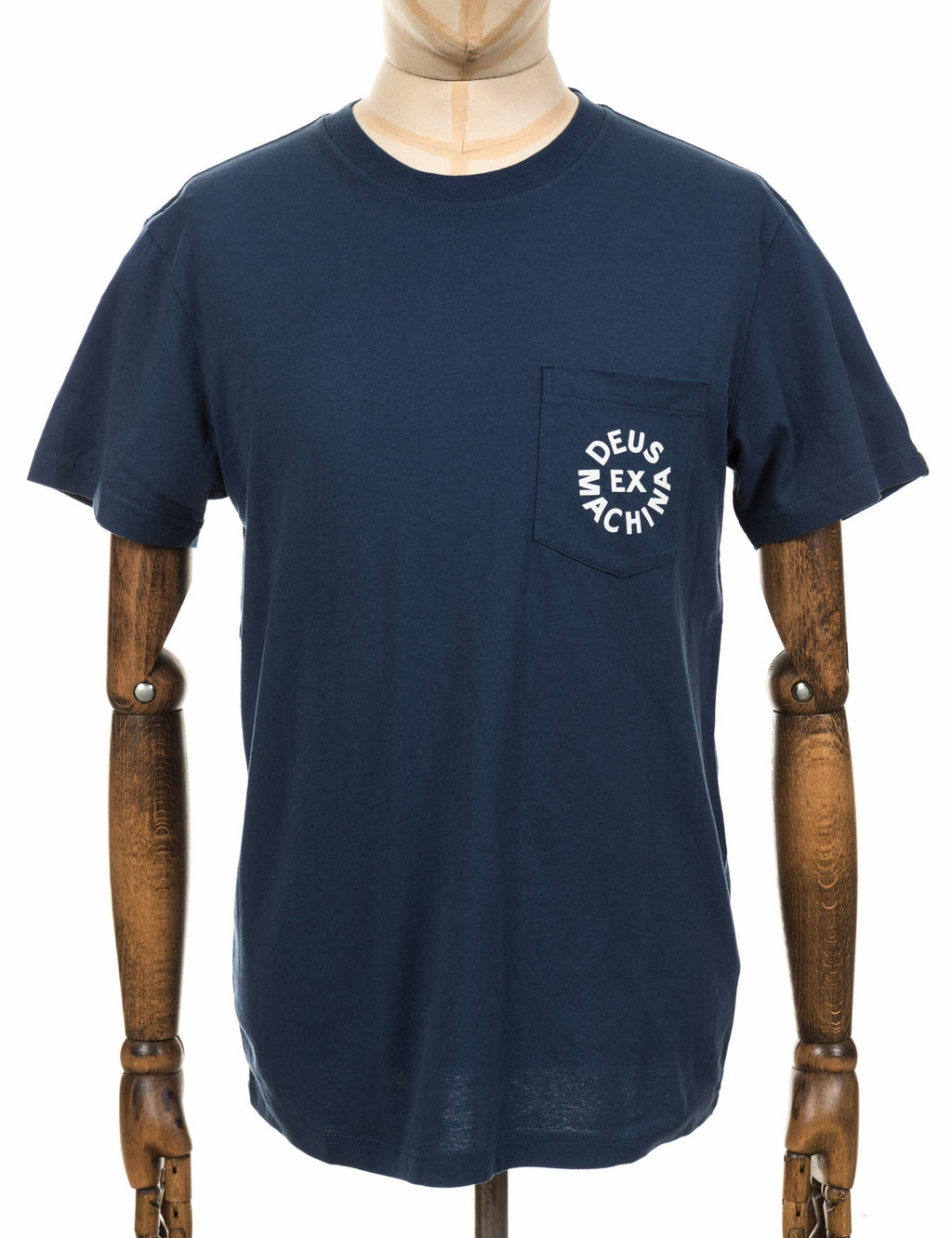 Circle Logo Pocket T-Shirt - Navy