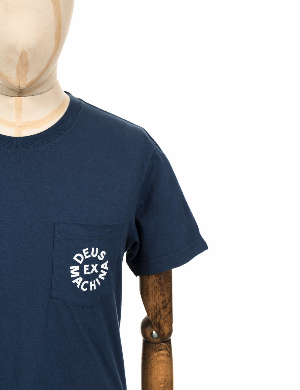 Circle Logo Pocket T-Shirt - Navy