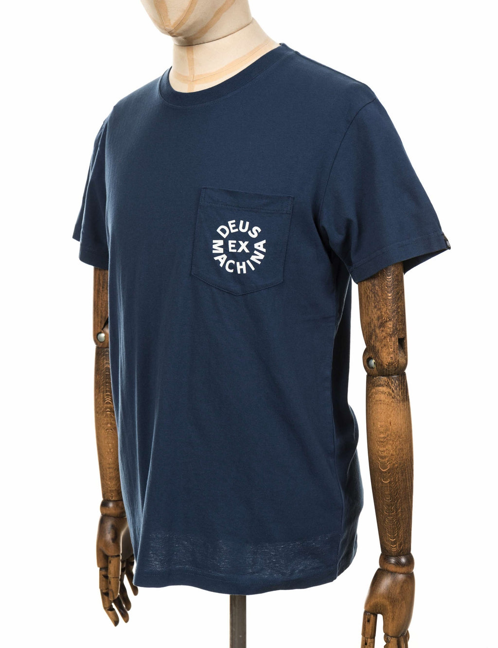 Circle Logo Pocket T-Shirt - Navy