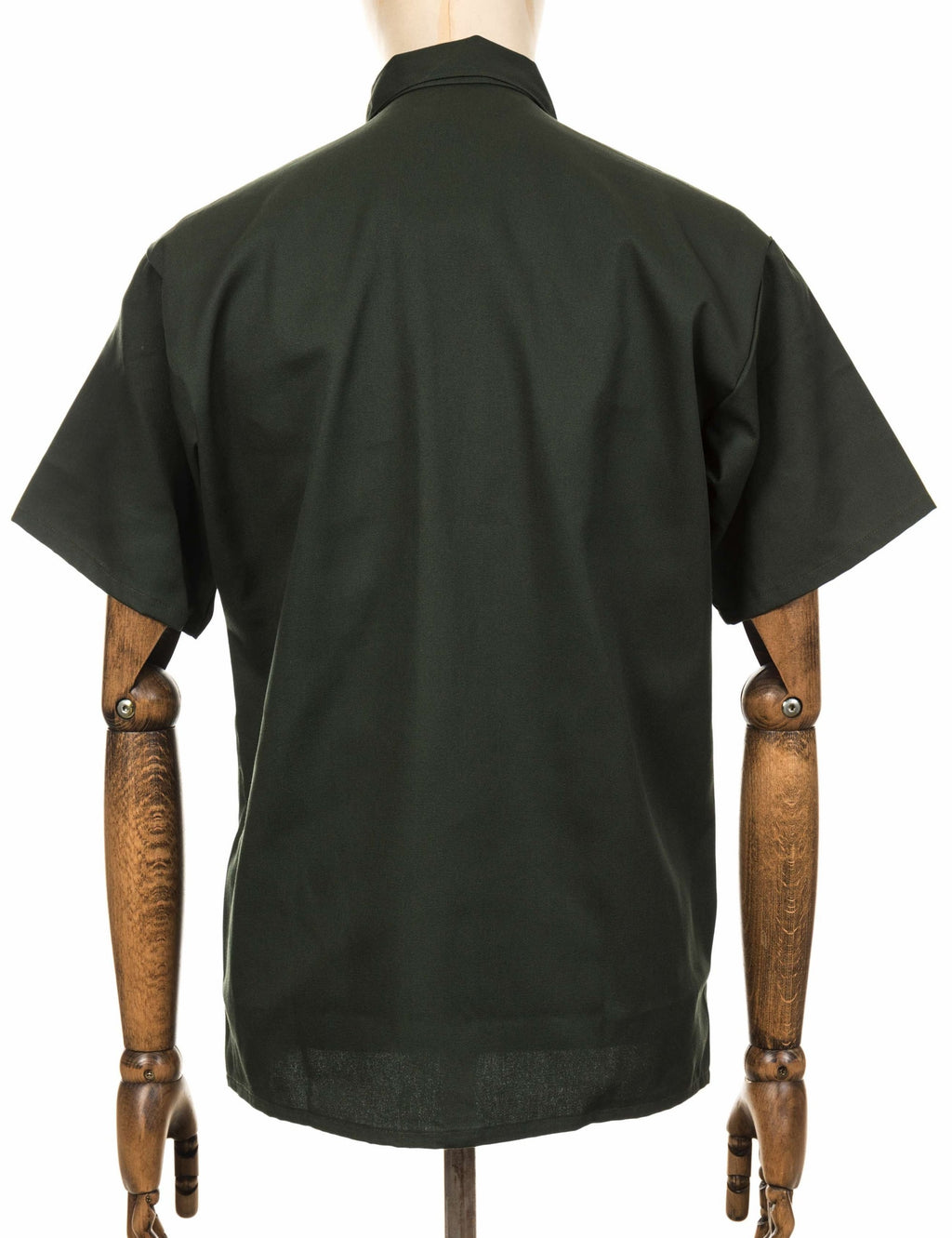 Half Zip Short Sleeve Work Shirt - Olive