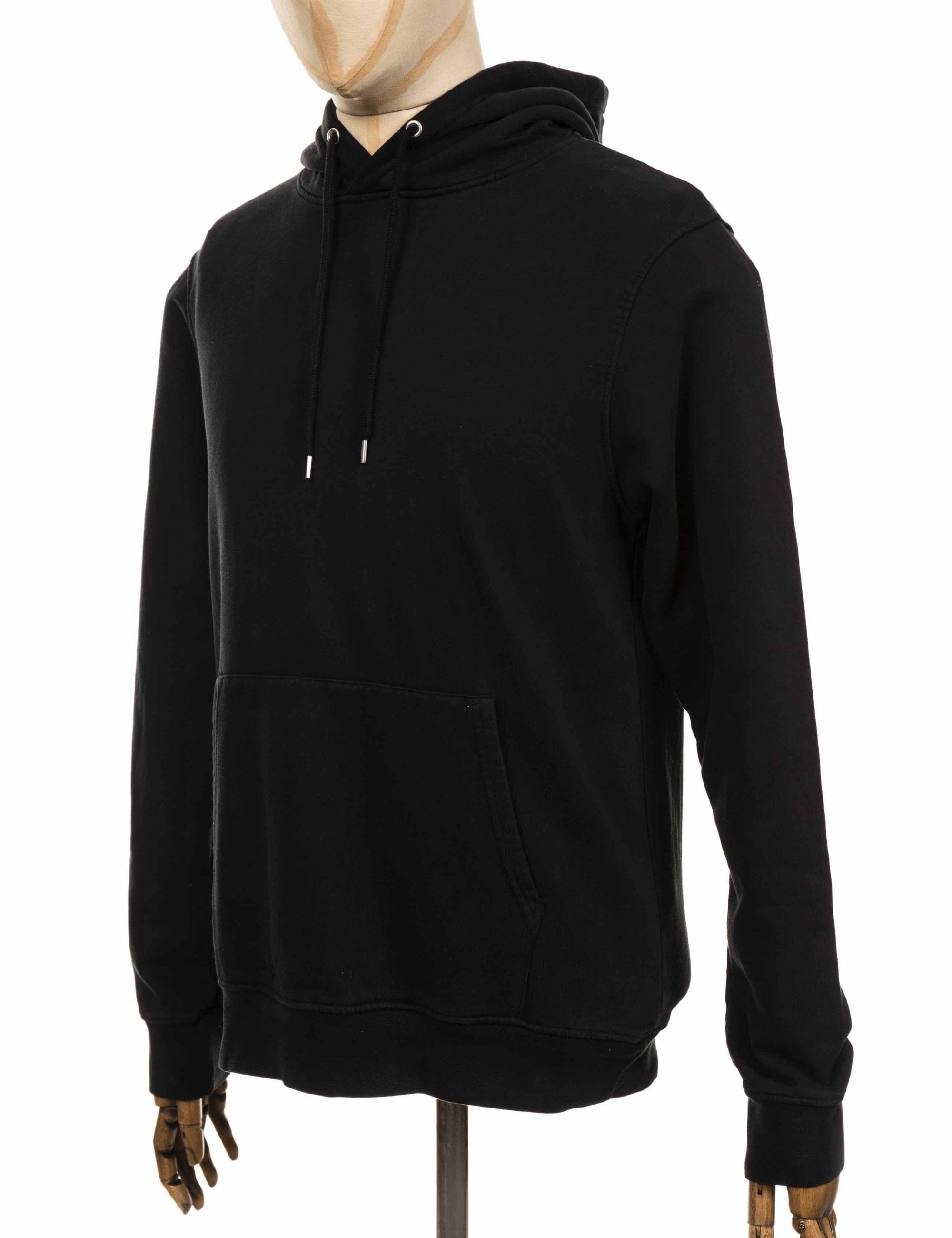 Organic Hooded Sweat - Deep Black