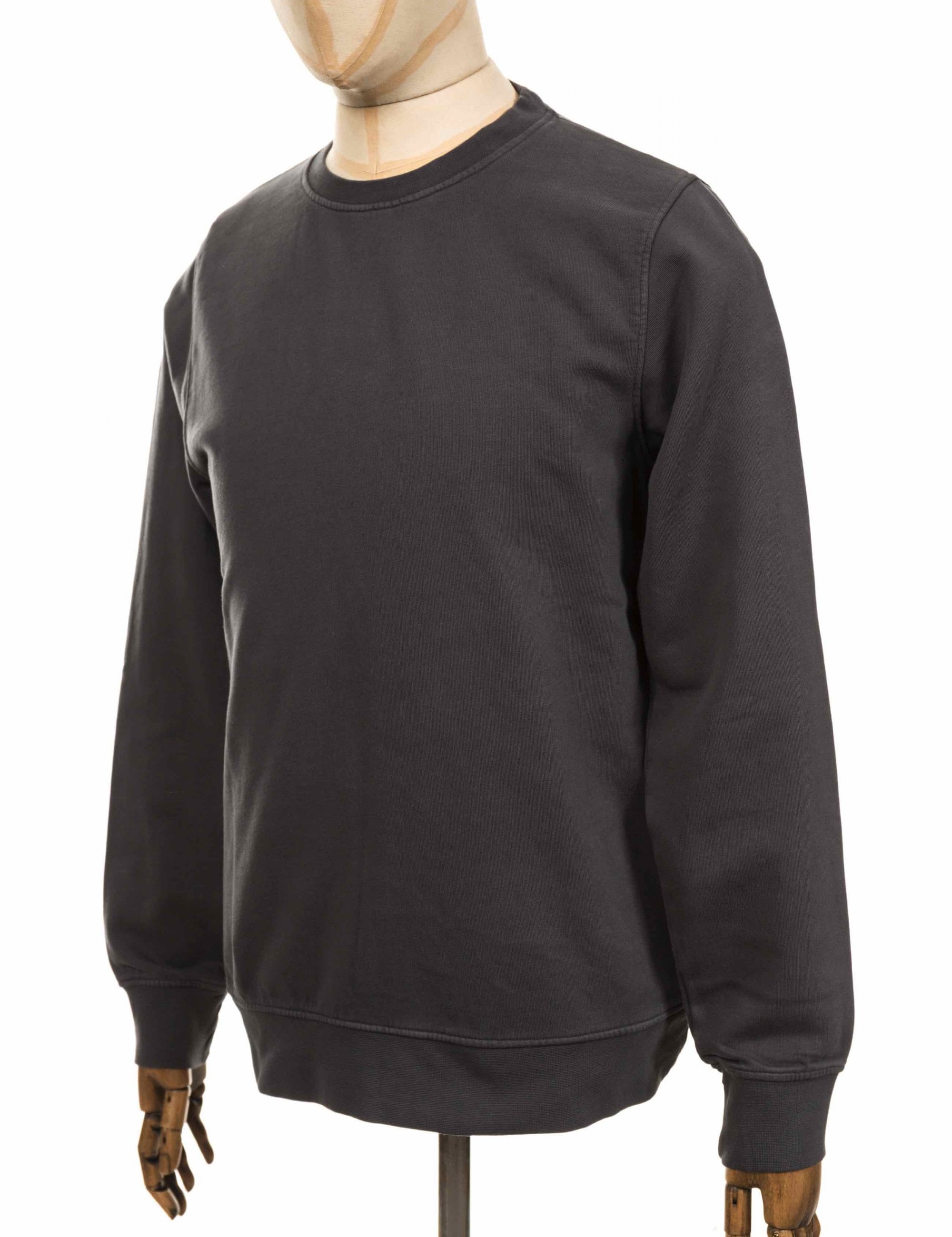 Organic Crew Sweat - Lava Grey