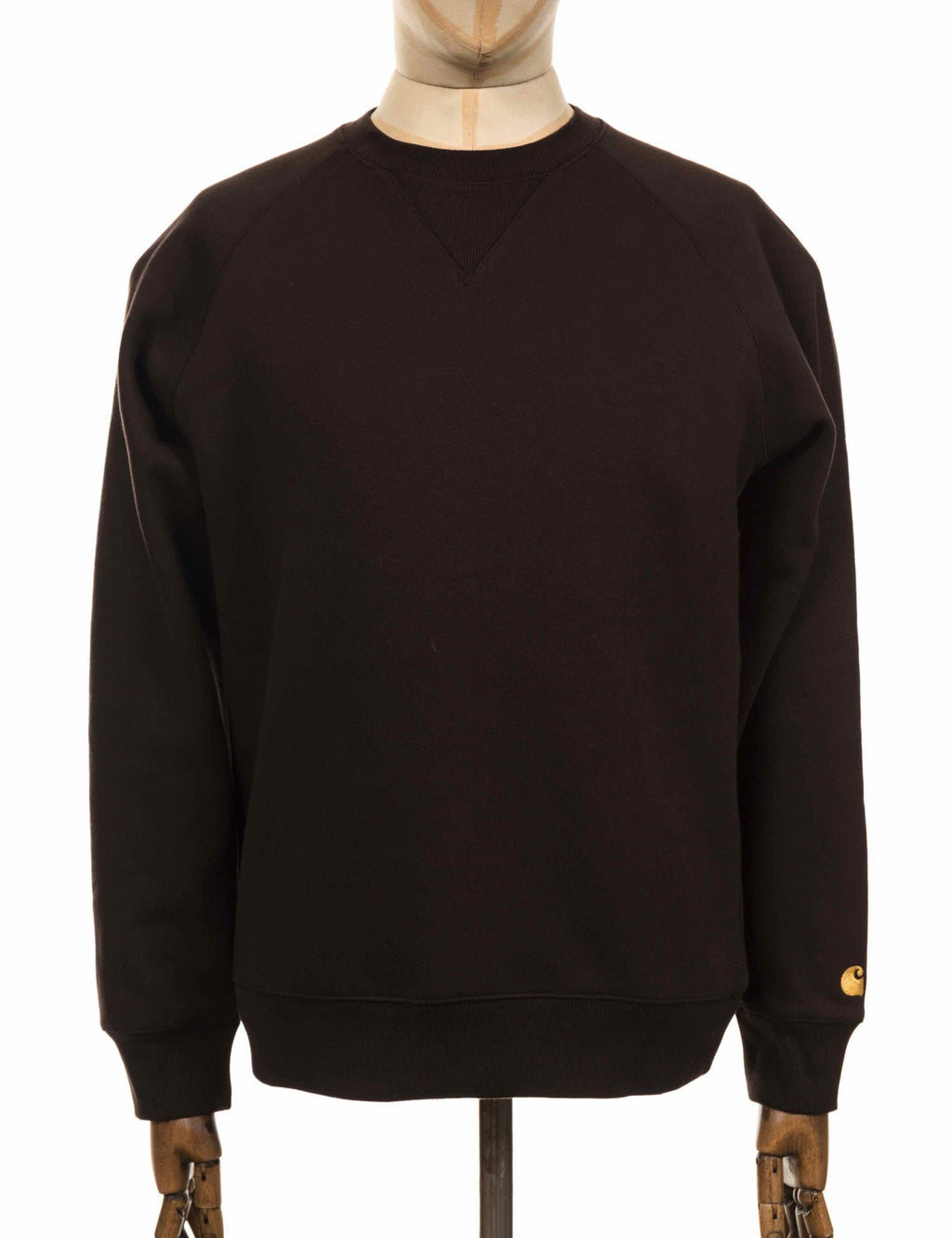Chase Crew Sweat - Tobacco/Gold