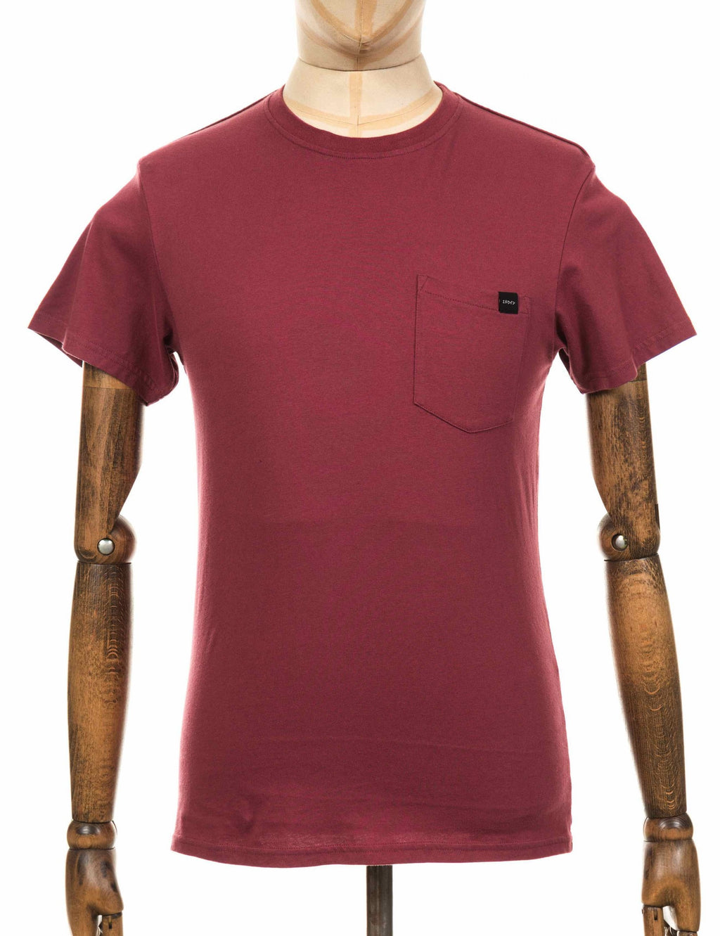Pocket T-Shirt - Oxblood Red
