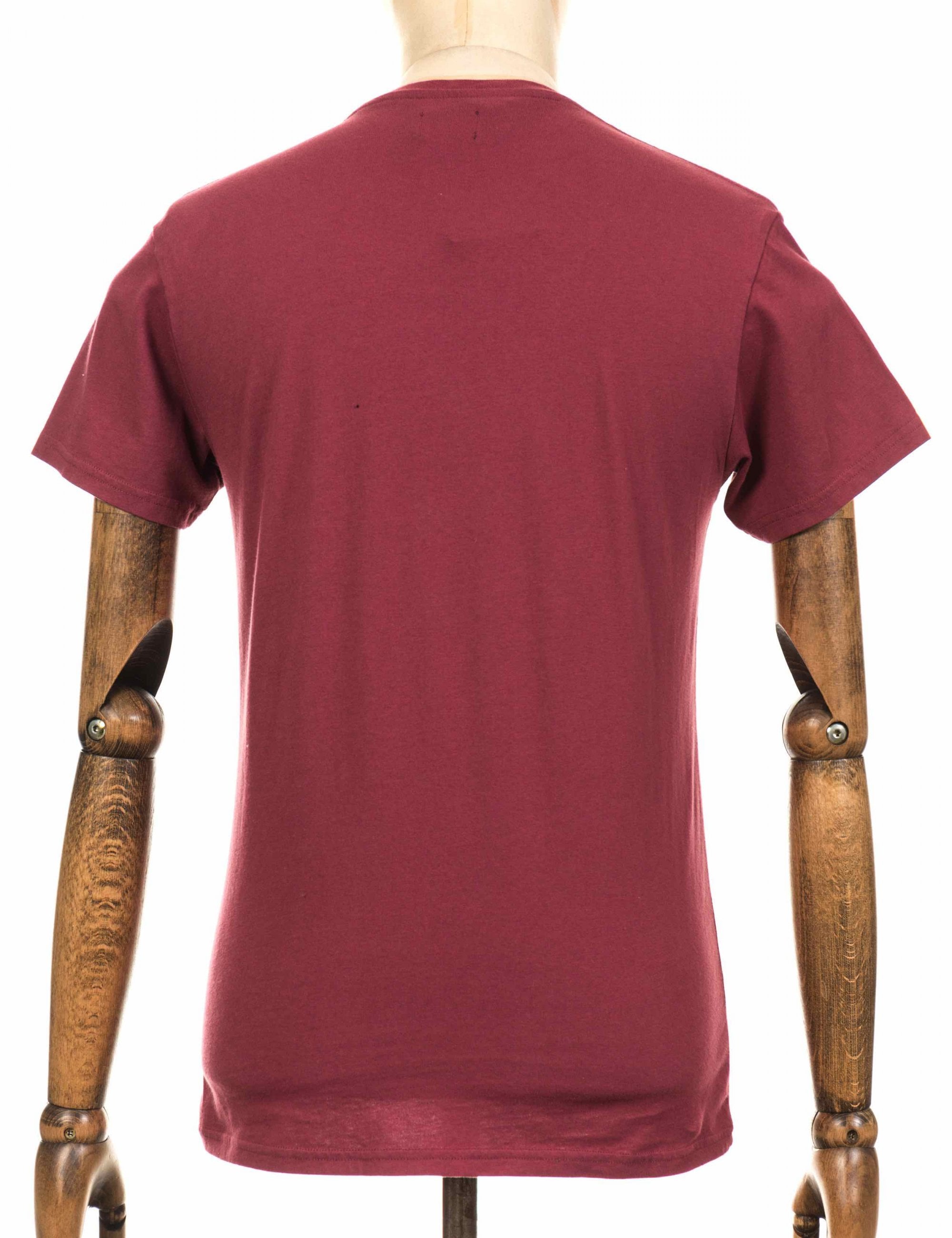 Pocket T-Shirt - Oxblood Red