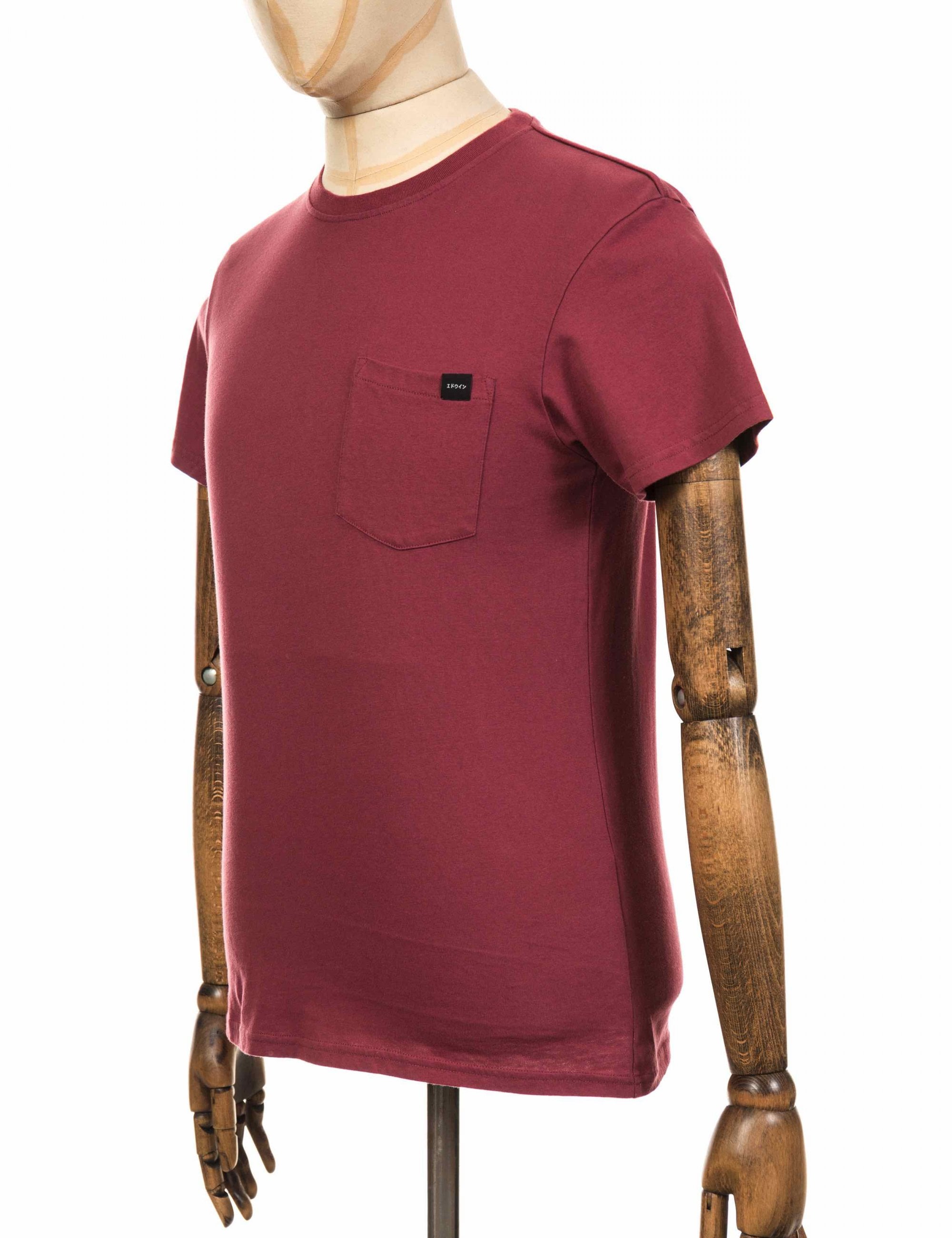 Pocket T-Shirt - Oxblood Red