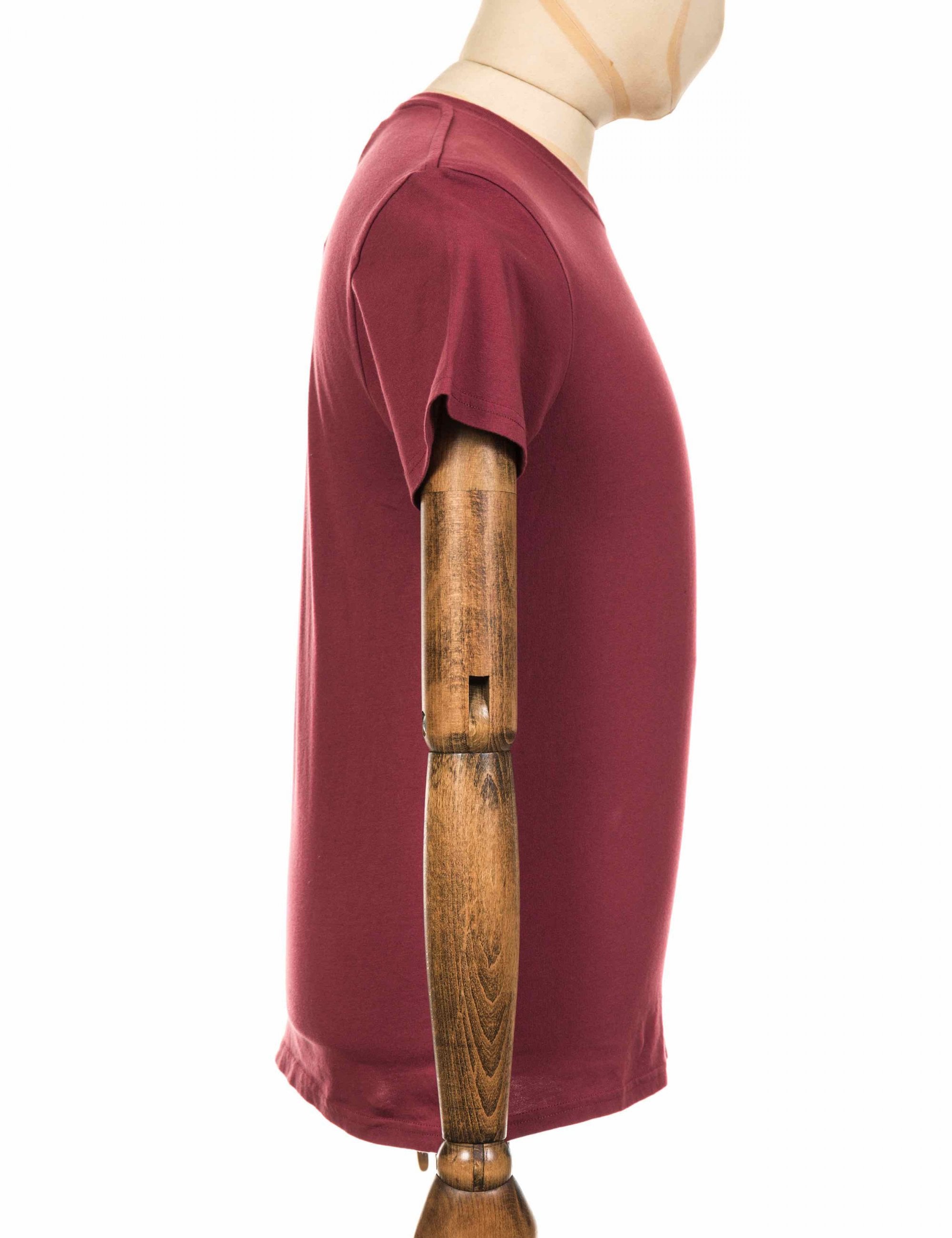 Pocket T-Shirt - Oxblood Red