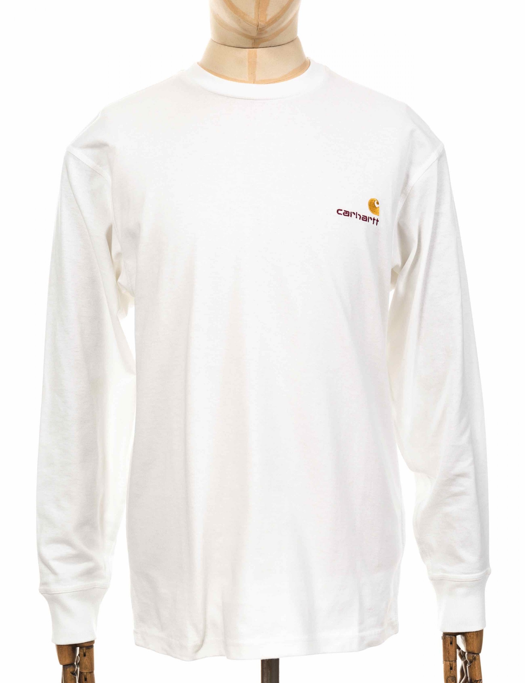 American Script Long Sleeve T-Shirt - White