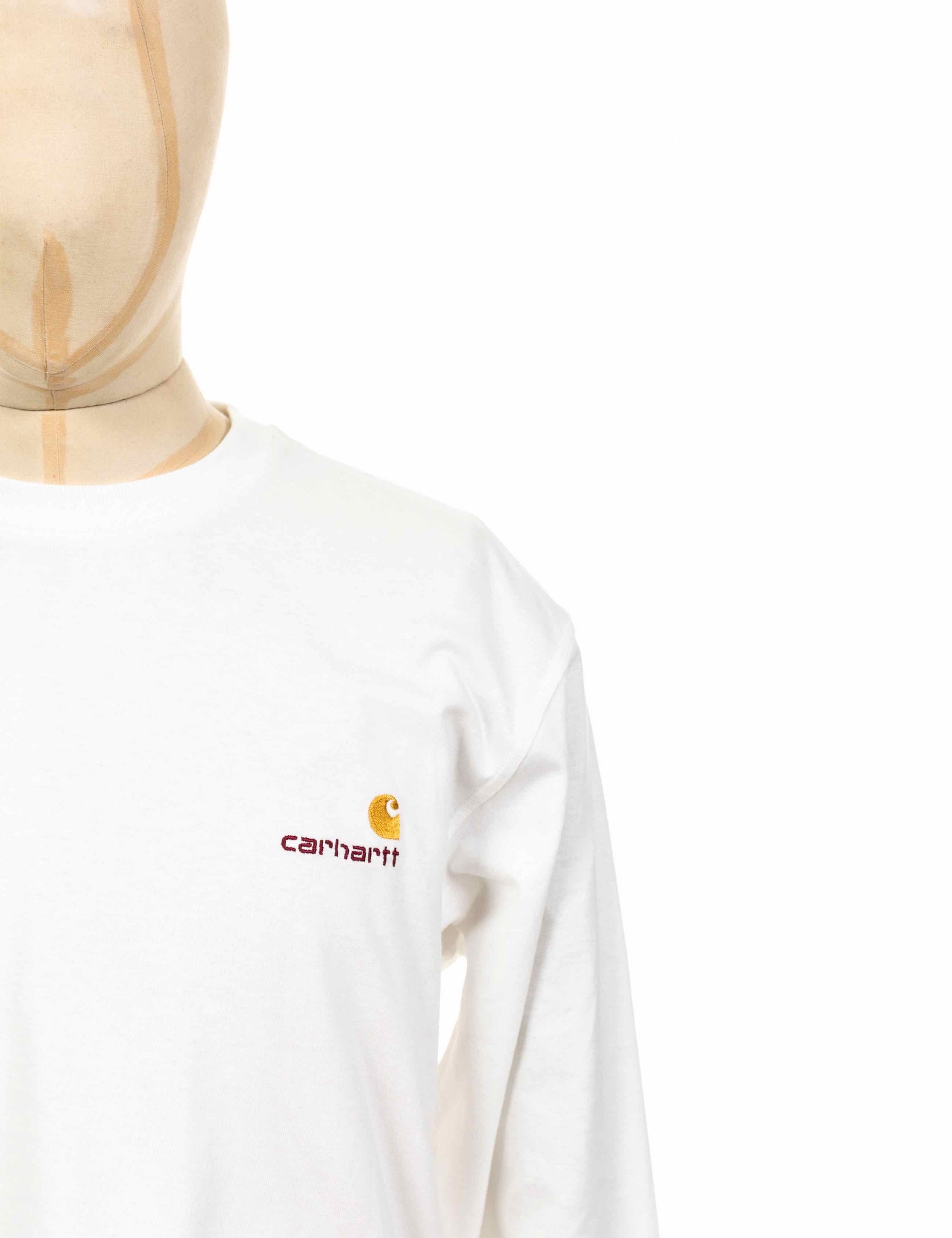 American Script Long Sleeve T-Shirt - White