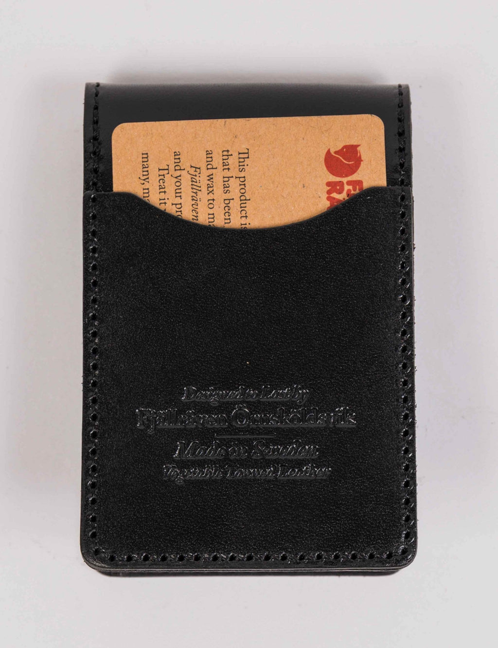 Ovik Leather Large Card Holder - Black