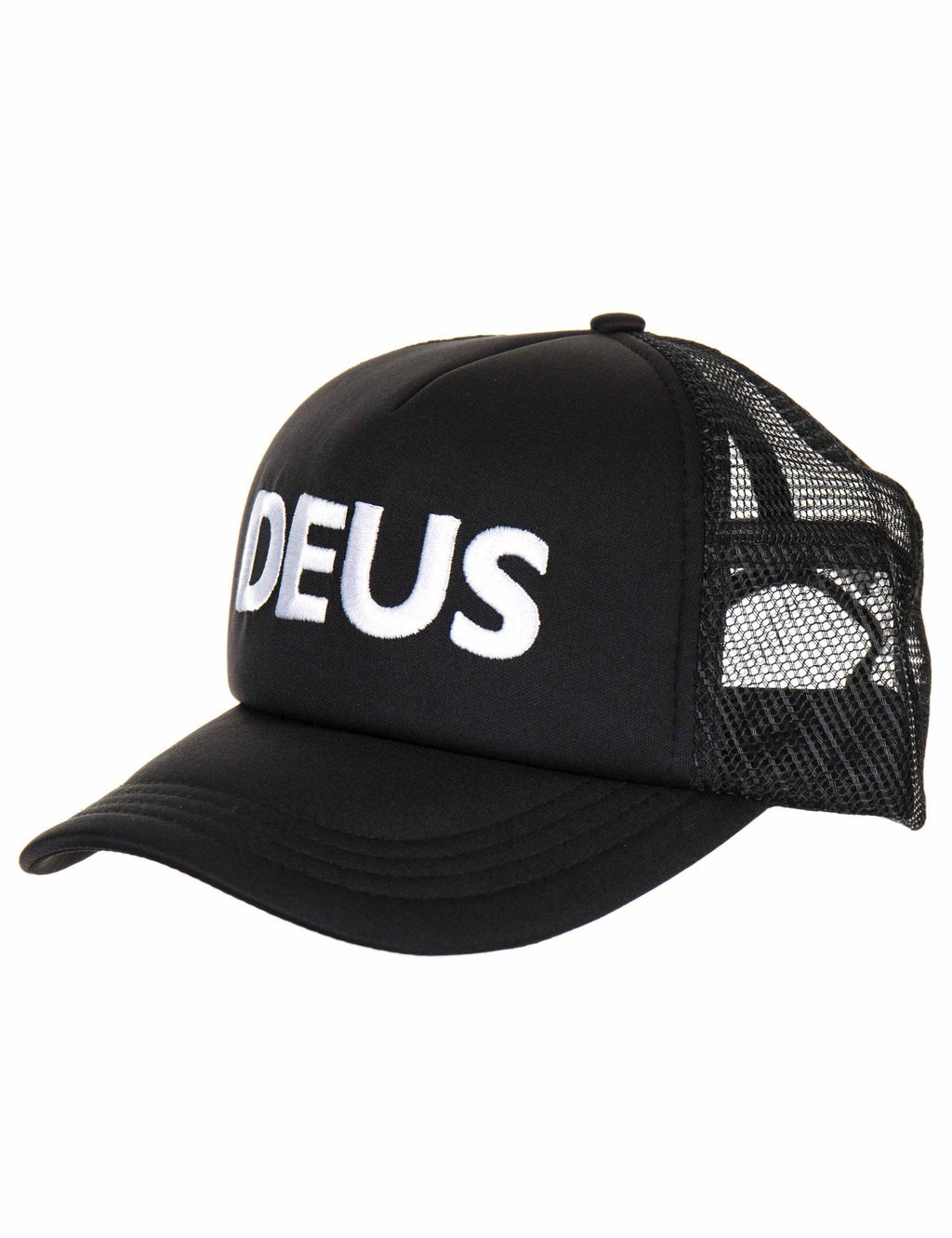 Caps Trucker Mesh Hat - Black